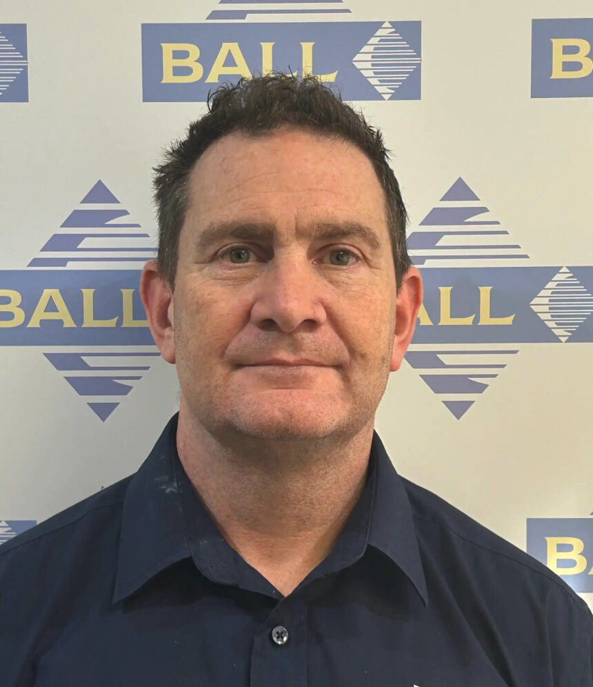 F. Ball's new technical representative for the East Midlands, Steve Lane.