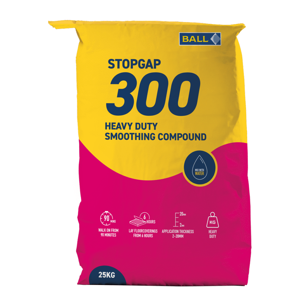 F. Ball's heavy-duty smoothing compound, Stopgap 300.