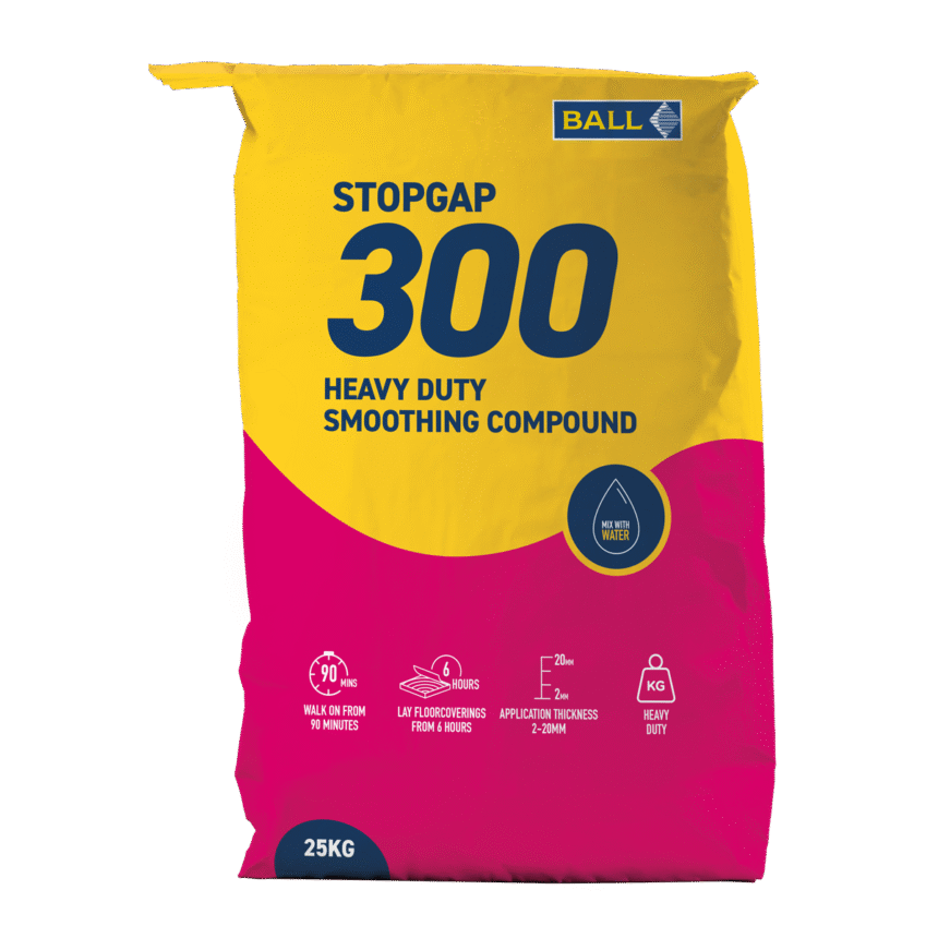 F. Ball's heavy-duty smoothing compound, Stopgap 300.