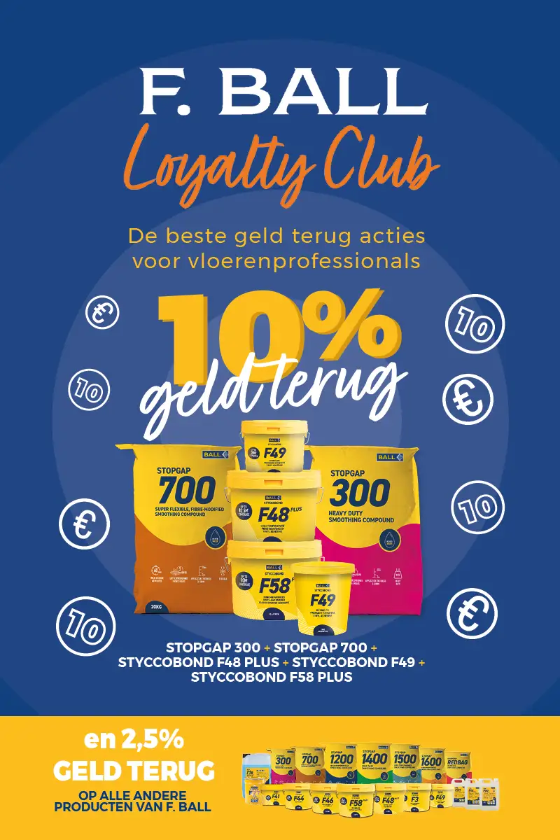 10% geld terug op STOPGAP 700, STOPGAP 300, STYCCOBOND F48 PLUS, STYCCOBOND F49, STYCCOBOND F58 PLUS