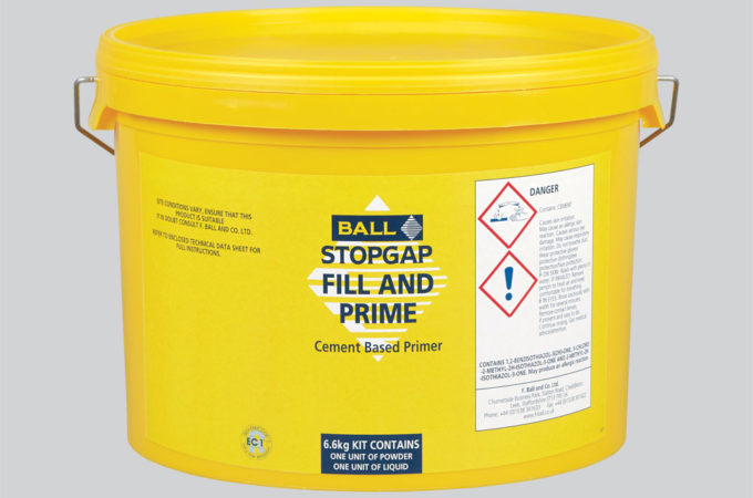 Stopgap Fill and Prime Flexible Cement Based Primer